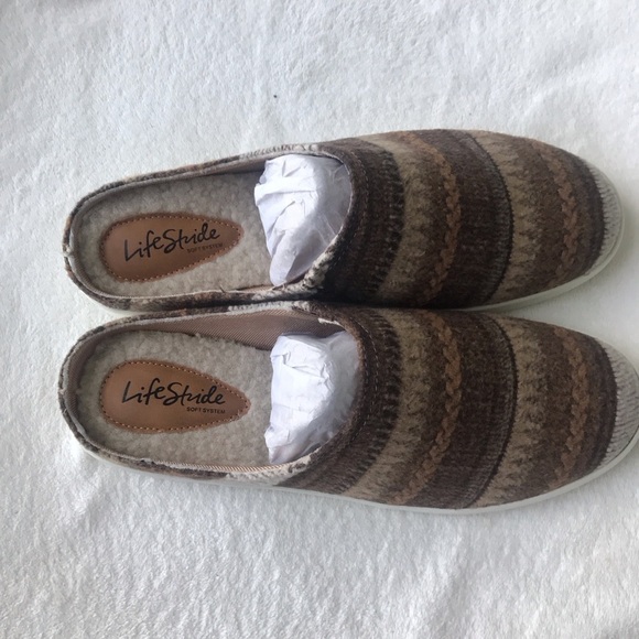 Life Stride Nomad mule size 10 multi color browns  traction sole - Picture 5 of 13